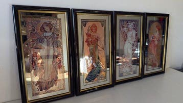 Alphons Mucha (1860-1939), after - The four seasons