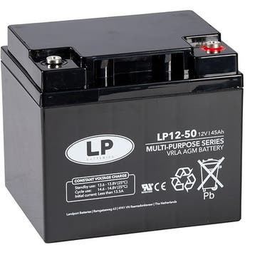 Landport LP12-50 VRLA AGM Loodaccu 12V, 45 Ah, origineel, Motoren, Onderdelen | Overige, Verzenden, Nieuw