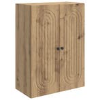 vidaXL Wandkast Artisanaal eiken 66 x 34,5 x 90 cm Bewerkt, Verzenden, Nieuw