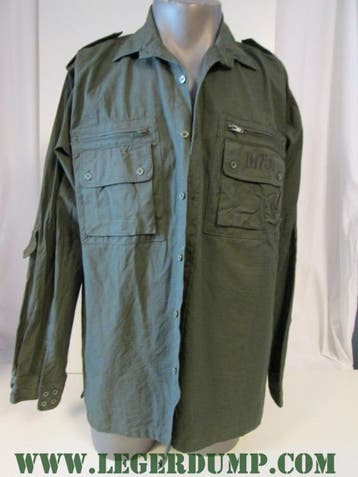 Overhemd groen Ripstop 100% katoen (Overhemden, Kleding), Ophalen of Verzenden, Nieuw