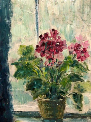 French School (c. 1950) - Through the Window