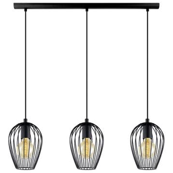 Eglo Hanglamp Newtown Staal Zwart, Nieuw