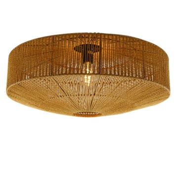 Landelijke plafondlamp bruin, Pippa, Ophalen of Verzenden, Nieuw, Metaal