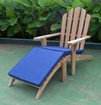 2 stuks Teak Adirondack Loungestoel Teakhout Bear Chair, Stoel, Nieuw, Tuinset, Hout