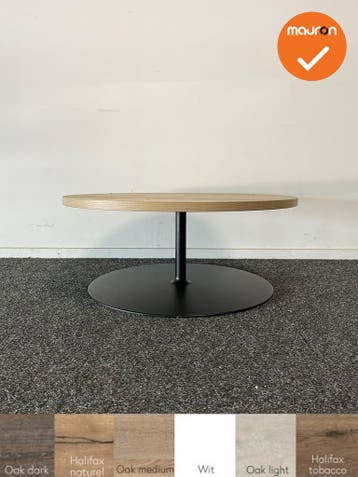 Vergadertafel - Laag model - rond - 60 cm - Halifax Naturel, Vergader- of Presentatieruimte, Ophalen of Verzenden, Gebruikt, Stoel