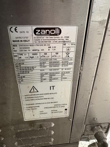 Zanolli Synthesis Pizzaoven bj 2019, Ophalen of Verzenden, Gebruikt