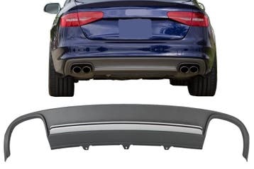 Audi A4 B8 Sedan Facelift (2012-up) AchterBumper Diffuser, Ophalen of Verzenden, Nieuw