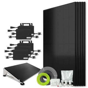 Zonnepanelen Pakket Platdak 2.2 kW 5x 430Wp Micro-omv., Ophalen of Verzenden, Nieuw