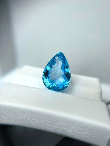 Zonder minimumprijs - 1 pcs Blauw Topaas - 20.94 ct -, Nieuw