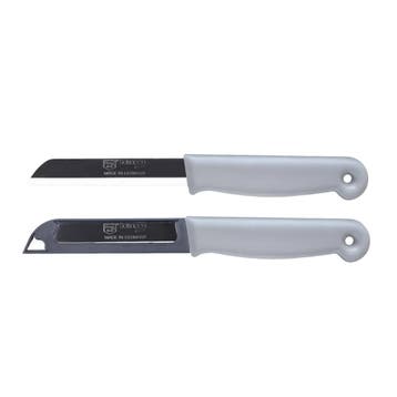 Solingen Schilmesje – RVS Glad – 18,5 cm met Blade Cover, Ophalen of Verzenden, Nieuw, Rvs of Chroom