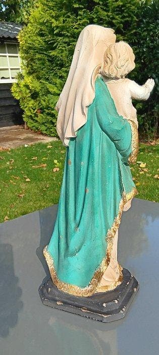 Beeld, Maria met kind - 55 cm - Hars - 2026, Antiek en Kunst