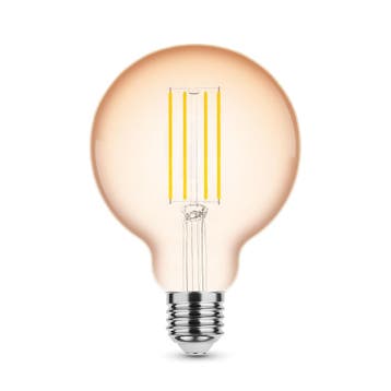 Modee LED Globelamp G95 E27 4W 300lm 1800K Amber Dimbaar, Ophalen of Verzenden, Nieuw