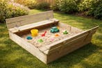 Zandbak met bankdeksel Sandy Sandbox 120x120cm, Ophalen of Verzenden, Nieuw