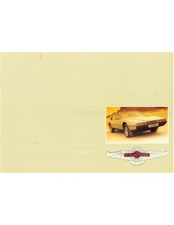 1985 ASTON MARTIN LAGONDA BROCHURE FRANS, Nieuw, Author