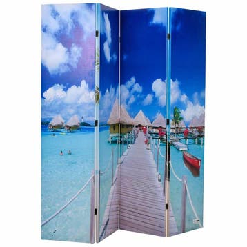 vidaXL Kamerscherm inklapbaar strand 160x170 cm, Verzenden, Nieuw