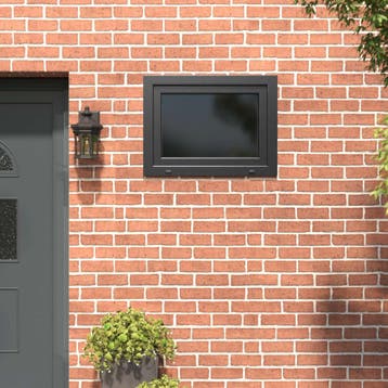 vidaXL Kleur binnenkant kelderraam Wit RISOR 80 x 50 cm, Doe-het-zelf en Verbouw, Verzenden, Nieuw
