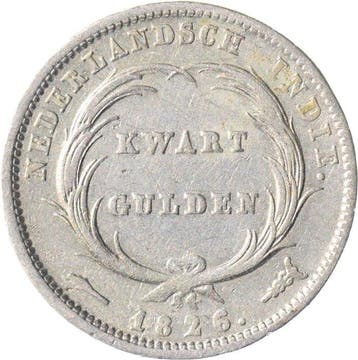 Nederlands-Indië. 1/4 Gulden 1826 (Zonder minimumprijs)