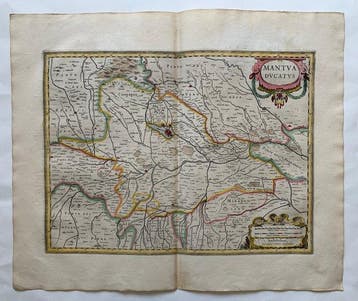 Italië - Noord-Italië; G. Mercator, Mantua ducatus. - Mantua, Nieuw