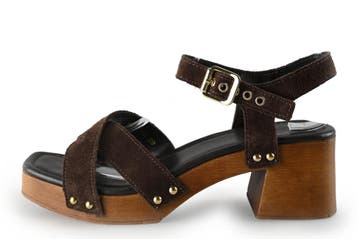 Manfield Sandalen in maat 40 Bruin, Bruin, Verzenden, Sandalen of Muiltjes, Zo goed als nieuw