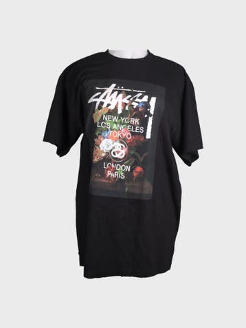 Stüssy T-shirt Dames maat XL Zwart, Stüssy, Zwart, Maat 46/48 (XL) of groter, Ophalen of Verzenden