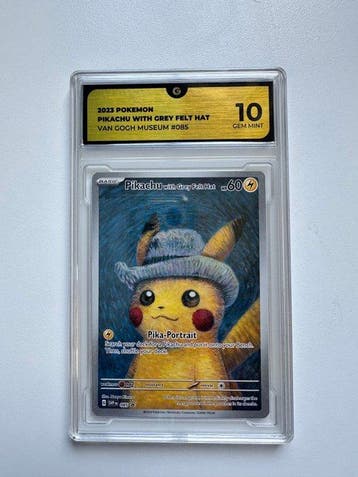 Pokémon Graded card - Pikachu with Grey Felt Hat - GG 10 -, Nieuw