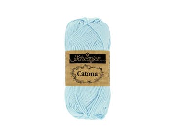 Scheepjes Catona - 10g - 173 Bluebell, Ophalen of Verzenden, Nieuw, Breien of Haken, Wol of Garen
