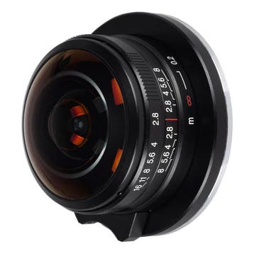 Laowa 4mm f/2.8 Circulair Fisheye MFT-mount objectief -, Verzenden, Gebruikt