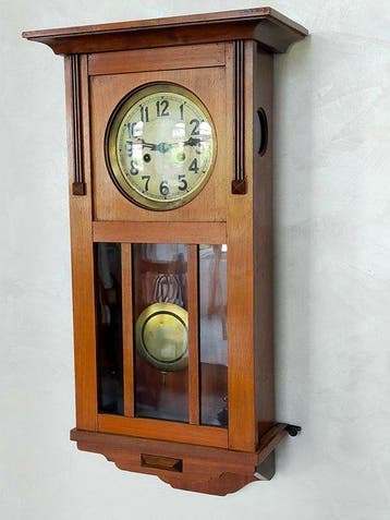 Wandklok - Antike Gloria – Klassischer Holz Regulator mit, Antiek en Kunst