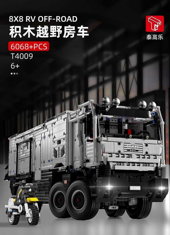 TGL 4009 RV Off-Road 8x8 Truck (Voertuigen, Modelbouwsets), Kinderen en Baby's, Speelgoed | Bouwstenen, Nieuw, Verzenden