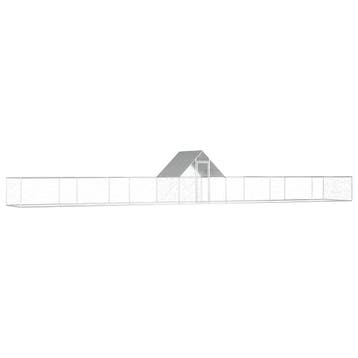 vidaXL Kippenren 14x2x2 m gegalvaniseerd staal, Verzenden, Nieuw