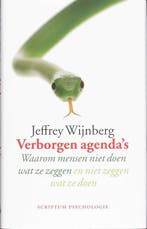 Verborgen agendas / Scriptum psychologie 9789055945603, Verzenden, Gelezen, J. Wijnberg