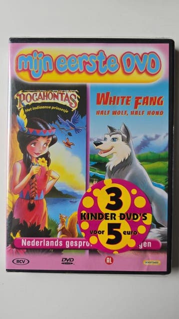 FILMBOX / POCAHONTAS HET INDIAANSE PRINSESJE / WHITE FANG, Cd's en Dvd's, Verzenden, Gebruikt