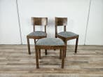 Zitgroep (3) - Art Deco-set van stoelen met kruk -