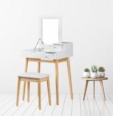 Make-up Tafel Grenenhout | 3 Lades | Laatste Stuks!, Ophalen of Verzenden, Nieuw, Modern