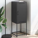 vidaXL buffetkast 36x39x107 cm staal zwart, Minder dan 50 cm, Verzenden, 100 tot 150 cm, Nieuw