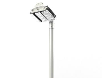 8 meter stalen lichtmast inclusief 300W LED schijnwerper..., Nieuw
