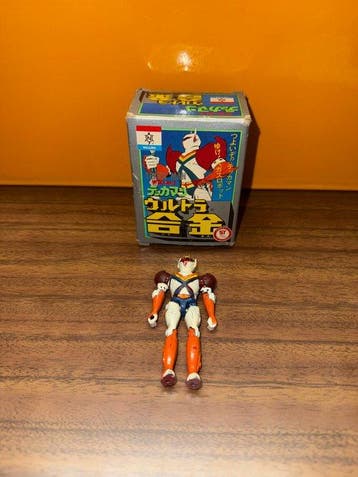 Nakajima - Speelgoed Tekkaman robot vintage 8cm in metallo
