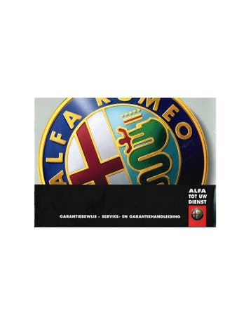2008 ALFA ROMEO ONDERHOUDSBOEKJE NEDERLANDS, Auto diversen, Handleidingen en Instructieboekjes