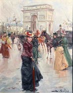 Juan Soler (1951) - Paseo por el Arco de Triunfo, París