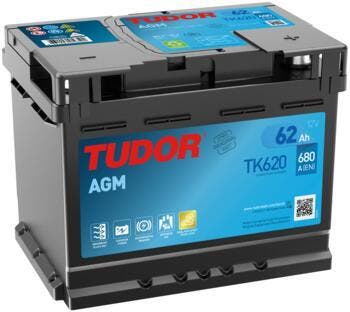 Tudor AGM accu | TK620 | 12V 62Ah, Auto-onderdelen, Ophalen of Verzenden, Nieuw