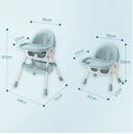 6-in-1 baby kinderstoel met wielen, ligstand en dienblad, Verzenden, Nieuw