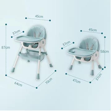 6-in-1 baby kinderstoel met wielen, ligstand en dienblad, Verzenden, Nieuw