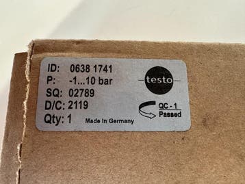 Testo 0638 1741 Niederdrucksonde Differenzdrucksensoren, Ophalen of Verzenden, Gebruikt