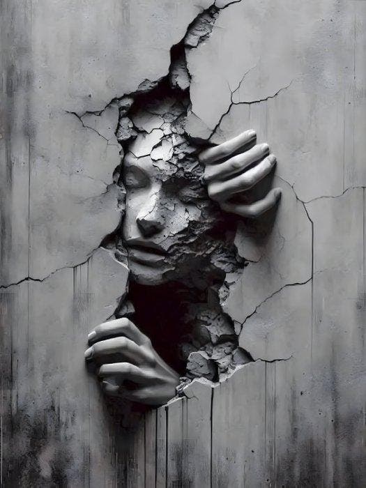 daveY - Beyond the Wall, Antiek en Kunst, Kunst | Designobjecten