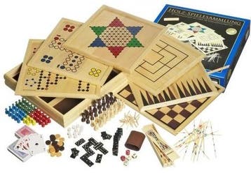 Houten spellen verzameling 100 | Philos - Gezelschapsspellen, Verzenden, Nieuw