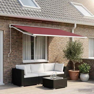 vidaXL Vervangingsdoek voor zonnescherm Bordeaux Rood 300 x, Verzenden, Nieuw