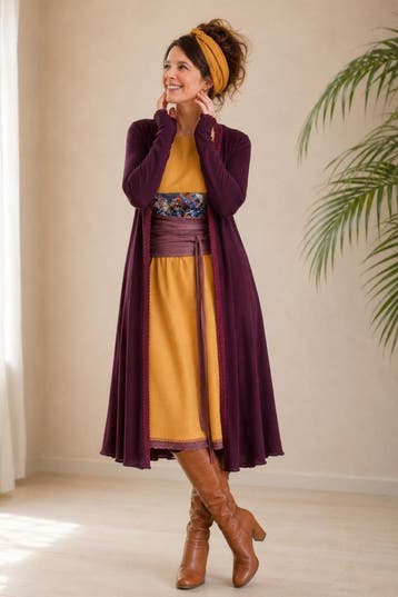 Vest | Unieke lange damesvesten | 10% korting | Handgemaakt, Maat 38/40 (M), Tula Moon, Overige kleuren, Verzenden