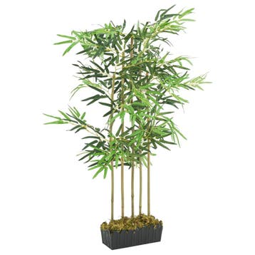 vidaXL Kunstplant bamboe 730 bladeren 120 cm groen, Verzenden, Nieuw
