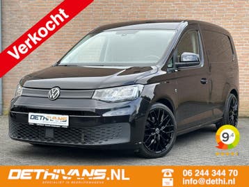 Volkswagen Caddy Cargo 122PK Aut. Cruisecontrol / Trekhaak /, Automaat, Stof, Gebruikt, Zwart