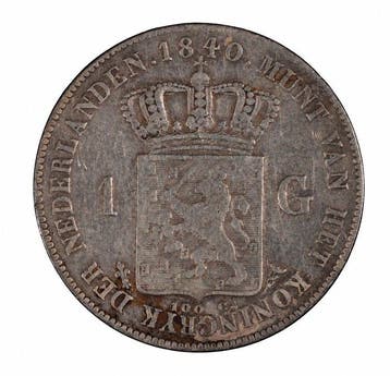 Nederland. – 1 Gulden 1840 – Willem I – Type II – Silver